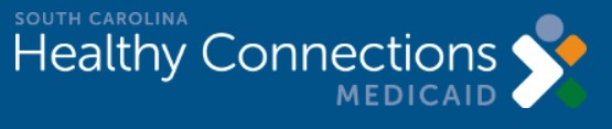 SC Healthy Connections logo.  Opens SC Healthy connections Medicaid getting started web page.