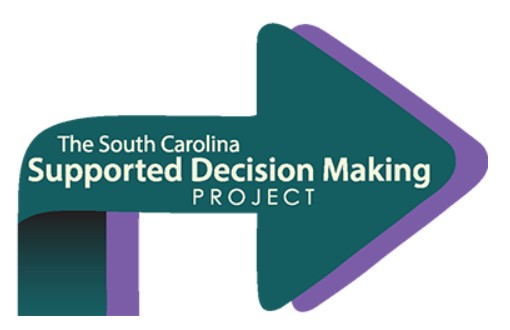 SC Support Decision arrow logo.  Opens SC Support Decision Making Project web page. 