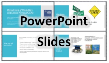 Collage of slides.  Opens slides for What Schools Need to Know (PDF)